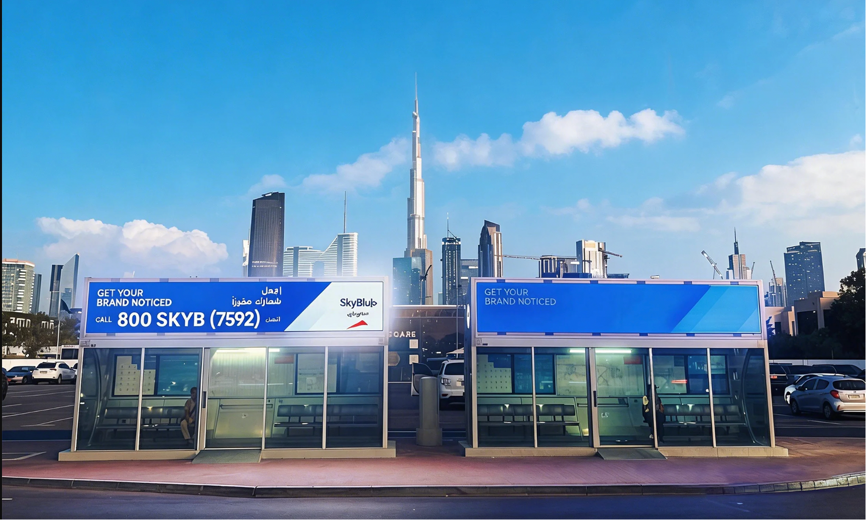Dubai Digital Bus Shelter Advertising Displays | VisionReal